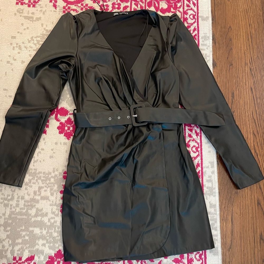 Black leather Zara dress!